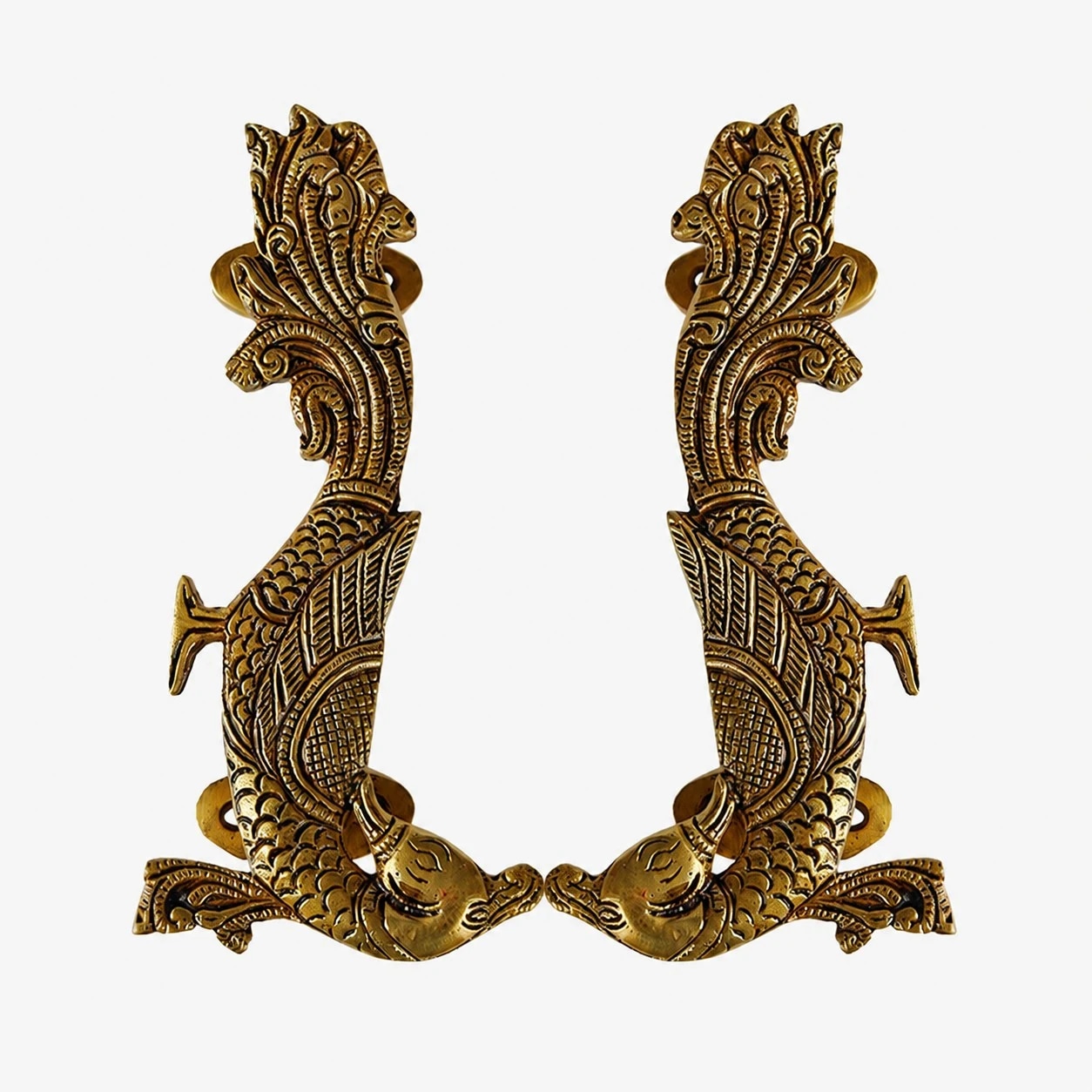 Handcrafted Brass Animal Door Handles 10