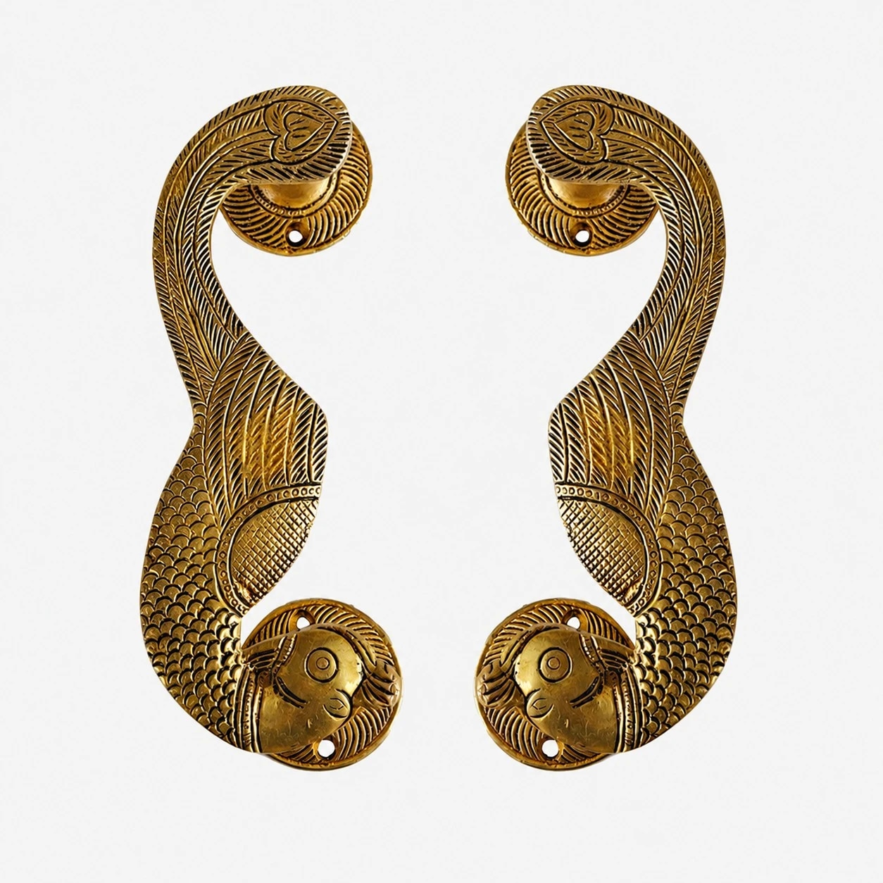 Handcrafted Brass Animal Door Handles 24