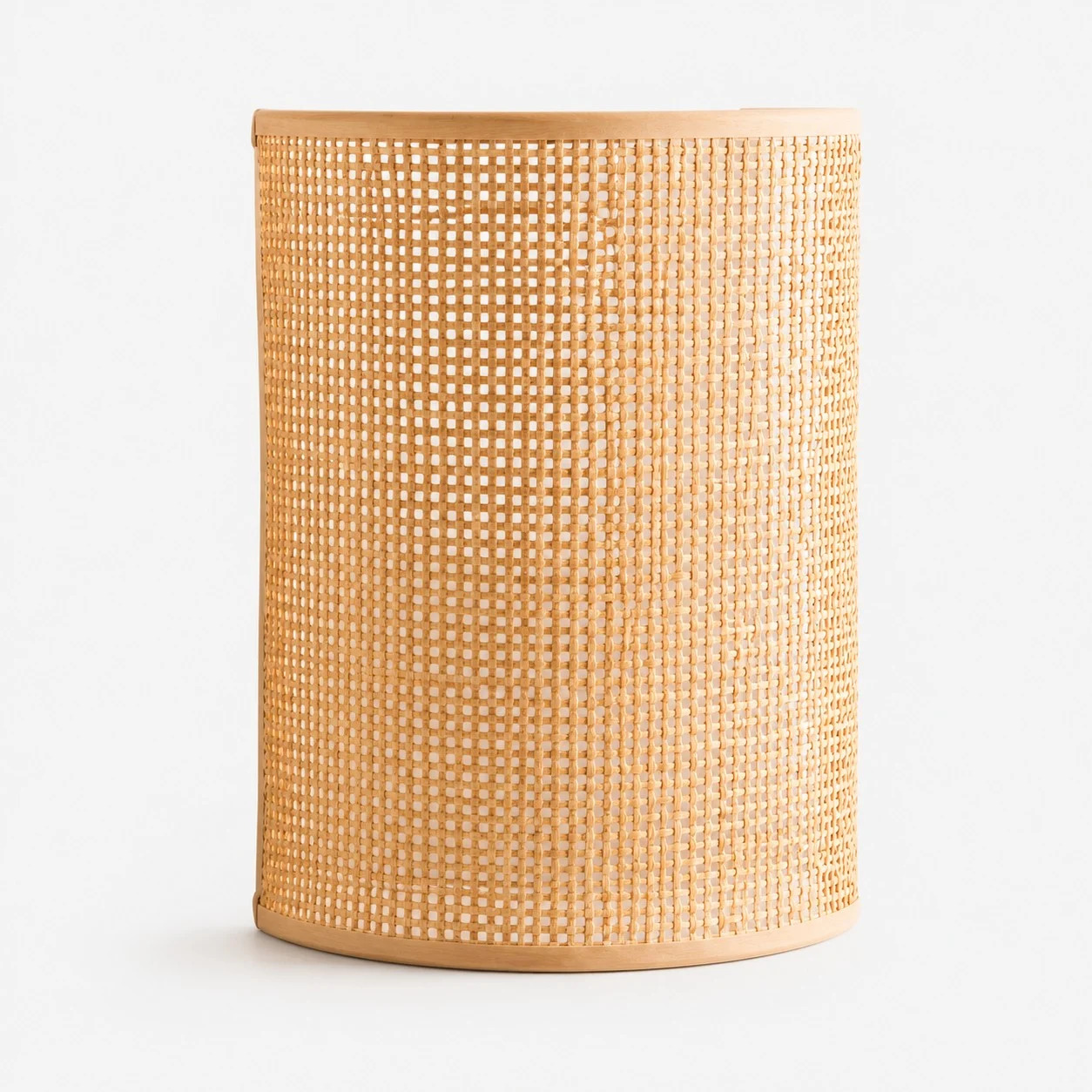 Japanese Rattan Wood Wall Sconce